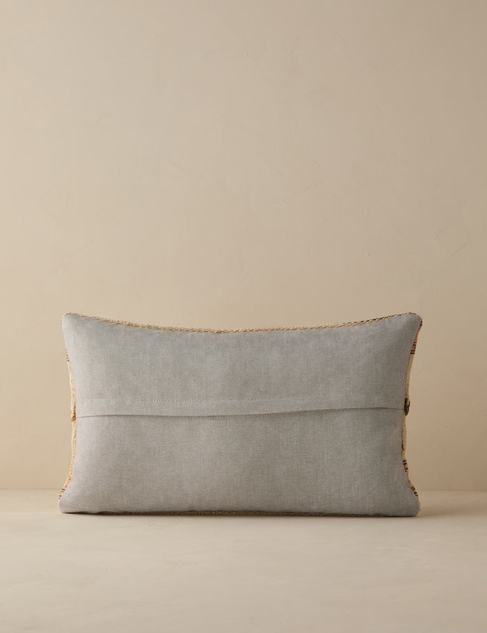 Vintage Lumbar Pillow No. 263, 12" x 20"