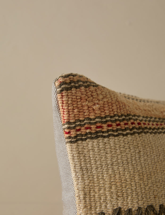Vintage Lumbar Pillow No. 263, 12" x 20"