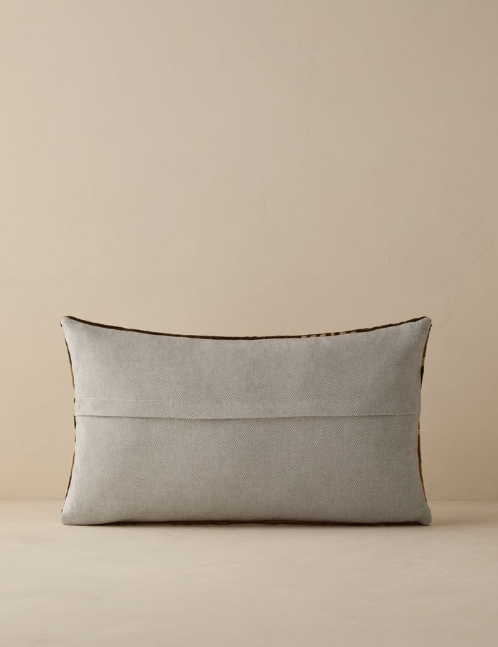 Vintage Lumbar Pillow No. 267, 12" x 20"