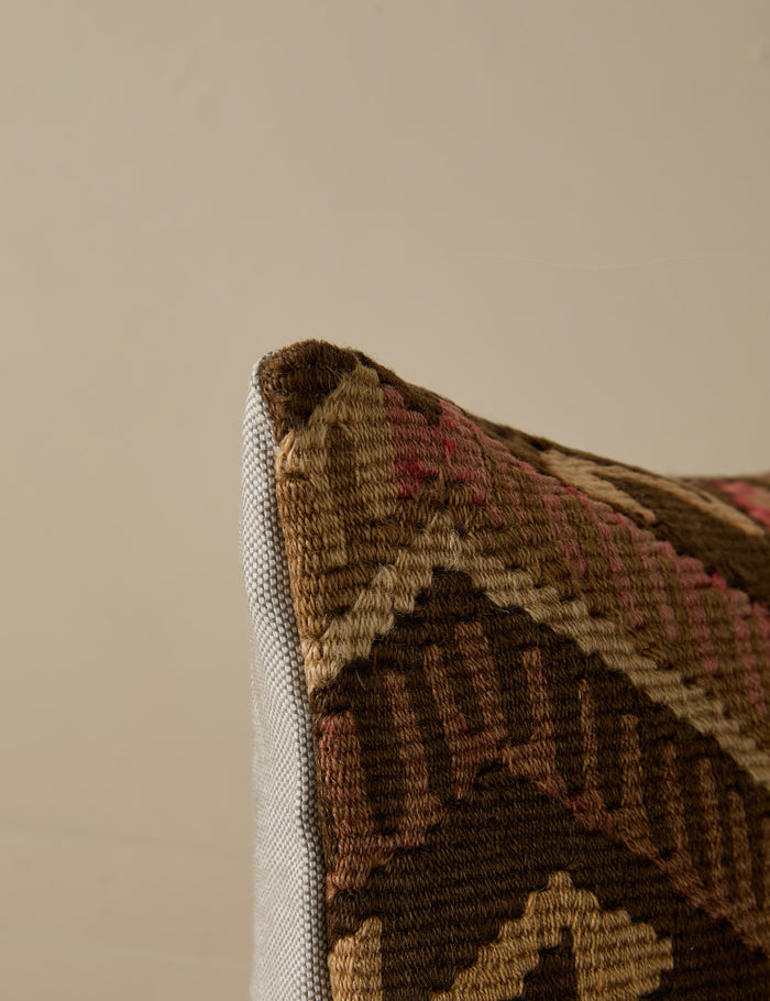 Vintage Lumbar Pillow No. 267, 12" x 20"