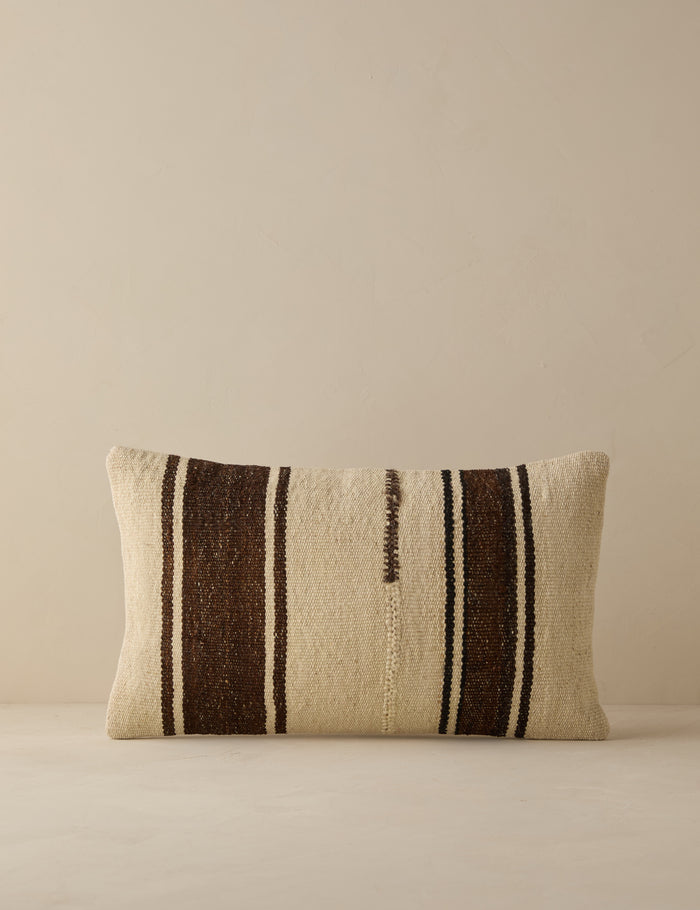 Vintage Lumbar Pillow No. 270, 12" x 20"
