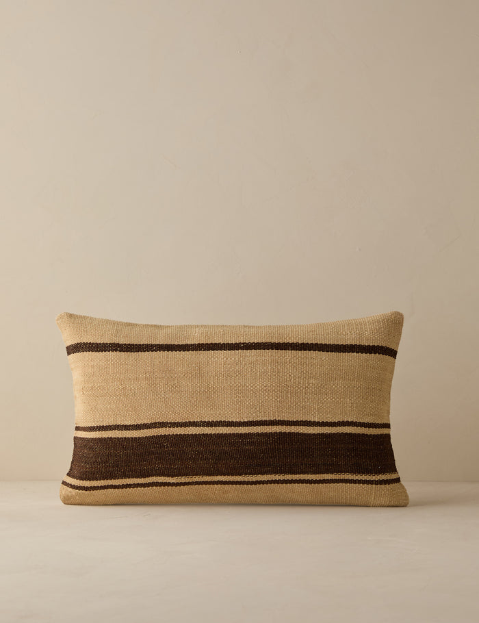 Vintage Lumbar Pillow No. 274, 12" x 20"