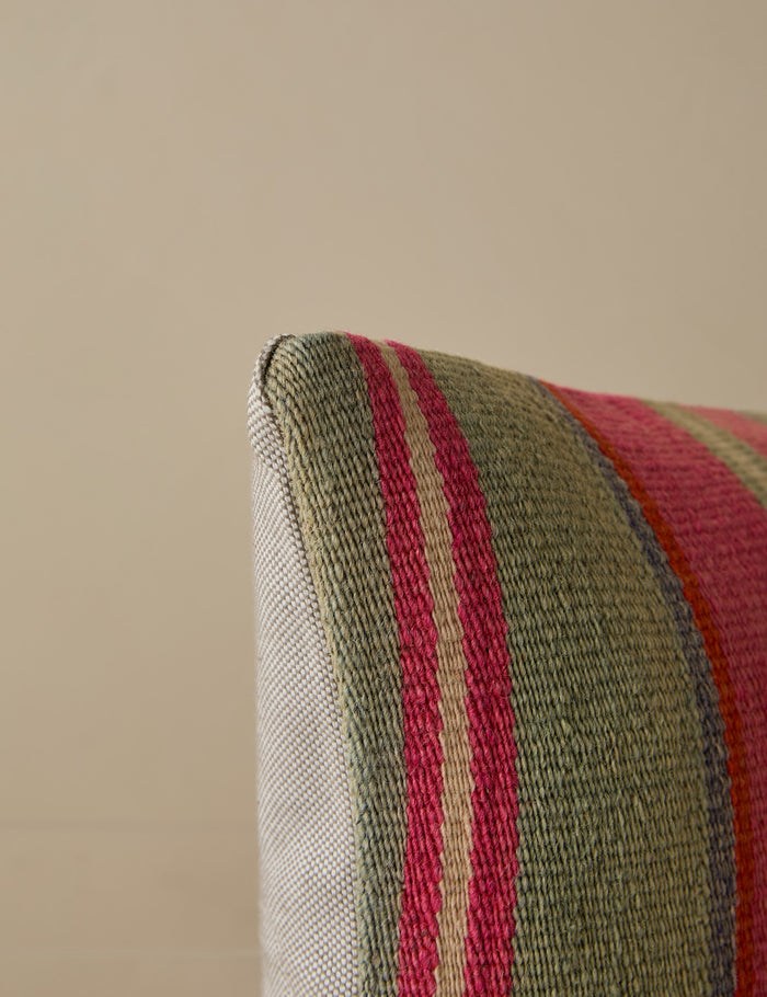Vintage Lumbar Pillow No. 276, 12" x 20"