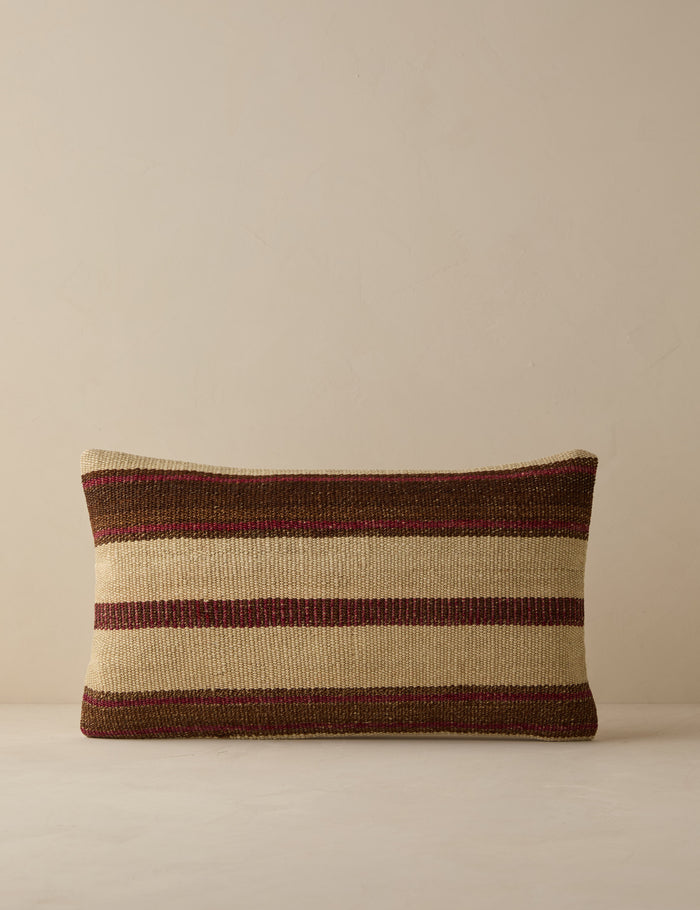 Vintage Lumbar Pillow No. 279, 12" x 20"