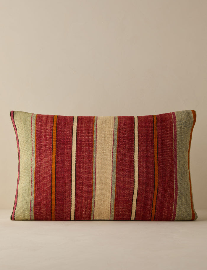 Vintage Lumbar Pillow No. 283, 16" x 24"