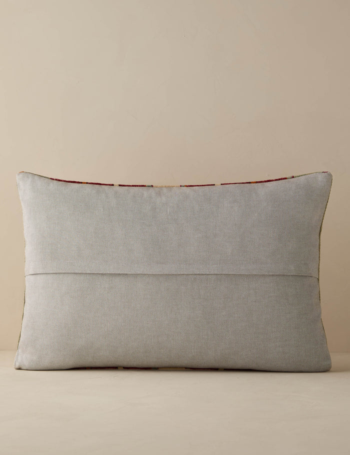 Vintage Lumbar Pillow No. 283, 16" x 24"