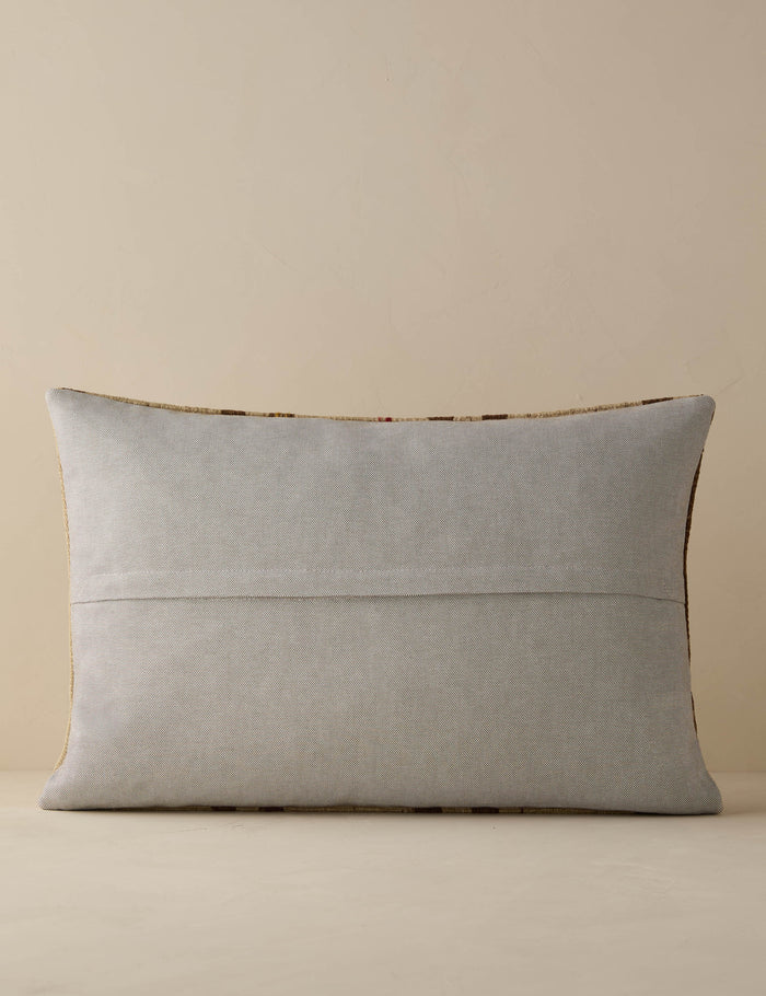 Vintage Lumbar Pillow No. 294, 16" x 24"