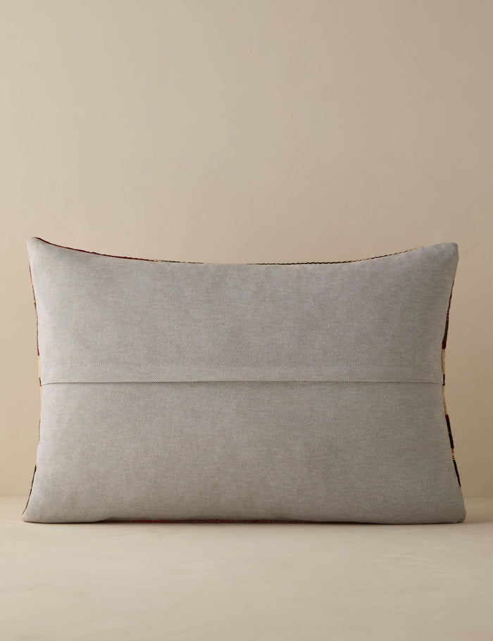 Vintage Lumbar Pillow No. 296, 16" x 24"