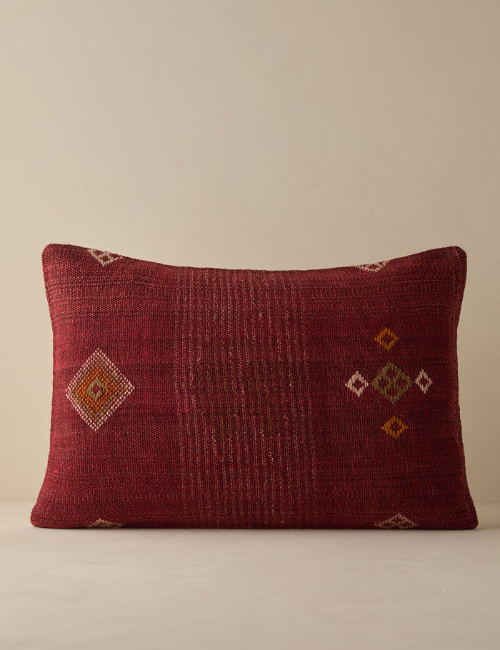 Vintage Lumbar Pillow No. 300, 16" x 24"