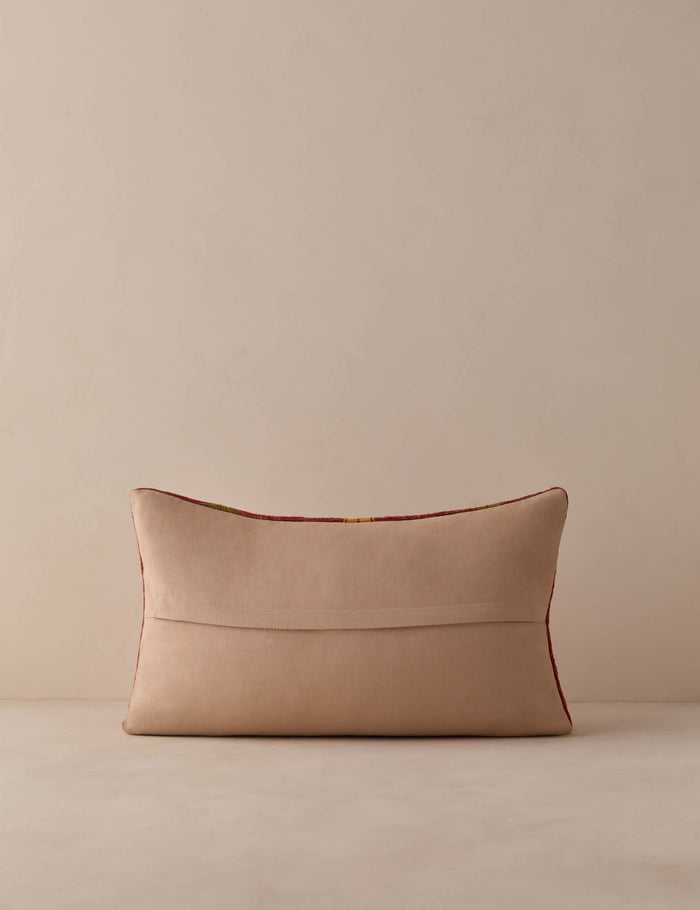 Vintage Lumbar Pillow No. 326, 12" x 20"