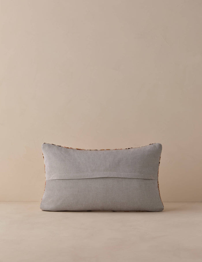 Vintage Lumbar Pillow No. 327, 12" x 20"