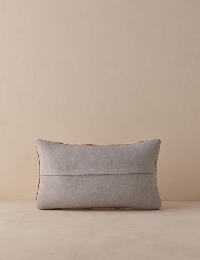Vintage Lumbar Pillow No. 331, 12" x 20"
