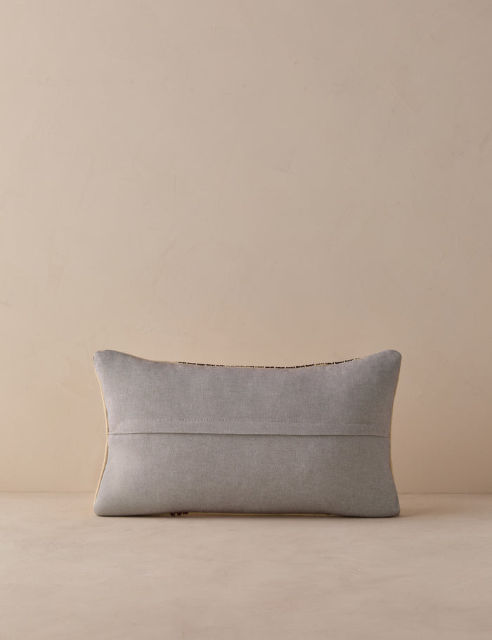 Vintage Lumbar Pillow No. 332, 12" x 20"