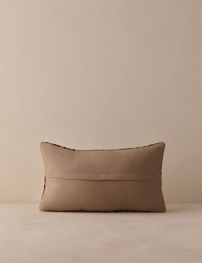 Vintage Lumbar Pillow No. 353, 12" x 20"