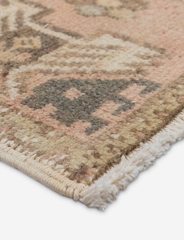 Vintage Turkish Hand-Knotted Wool Mini Rug No. 314, 1'6" x 2'9"