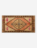 Vintage Turkish Hand-Knotted Wool Mini Rug No. 325, 1'5" x 2'6"