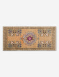 Vintage Turkish Hand-Knotted Wool Mini Rug No. 328, 1'5" x 3'5"