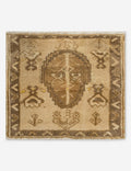 Vintage Turkish Hand-Knotted Wool Mini Rug No. 339, 1'7" x 1'9"