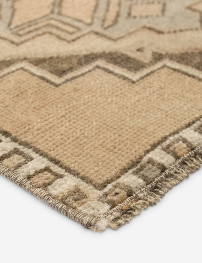 Vintage Turkish Hand-Knotted Wool Mini Rug No. 343, 1'5" x 3'1"