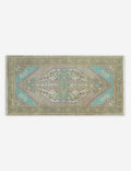 Vintage Turkish Hand-Knotted Wool Mini Rug No. 344, 1'6" x 3'