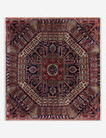 Vintage Turkish Hand-Knotted Wool Mini Rug No. 348, 2' x 2'2"