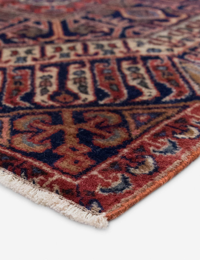 Vintage Turkish Hand-Knotted Wool Mini Rug No. 348, 2' x 2'2"
