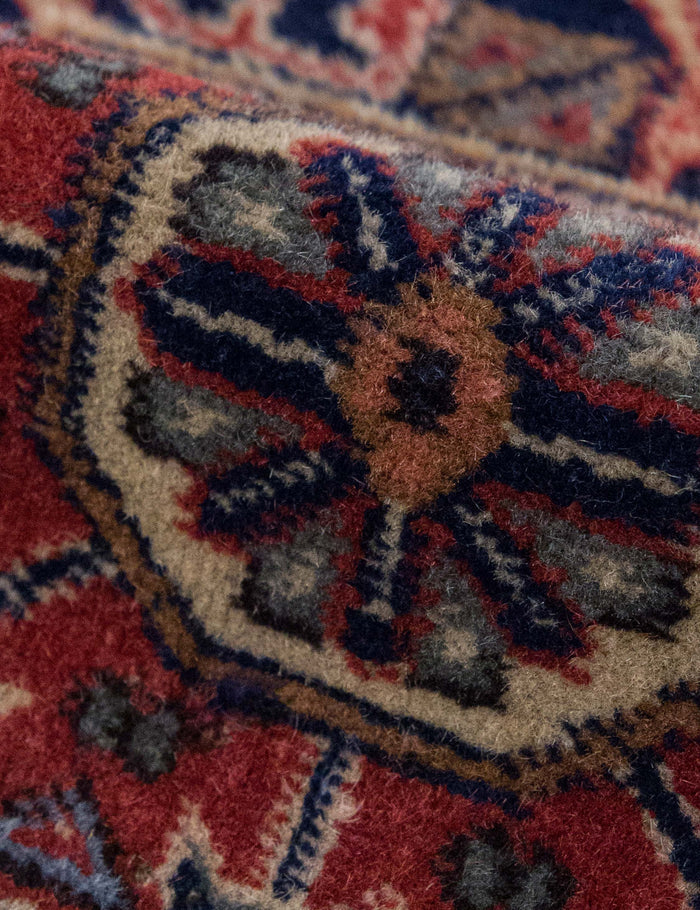 Vintage Turkish Hand-Knotted Wool Mini Rug No. 348, 2' x 2'2"
