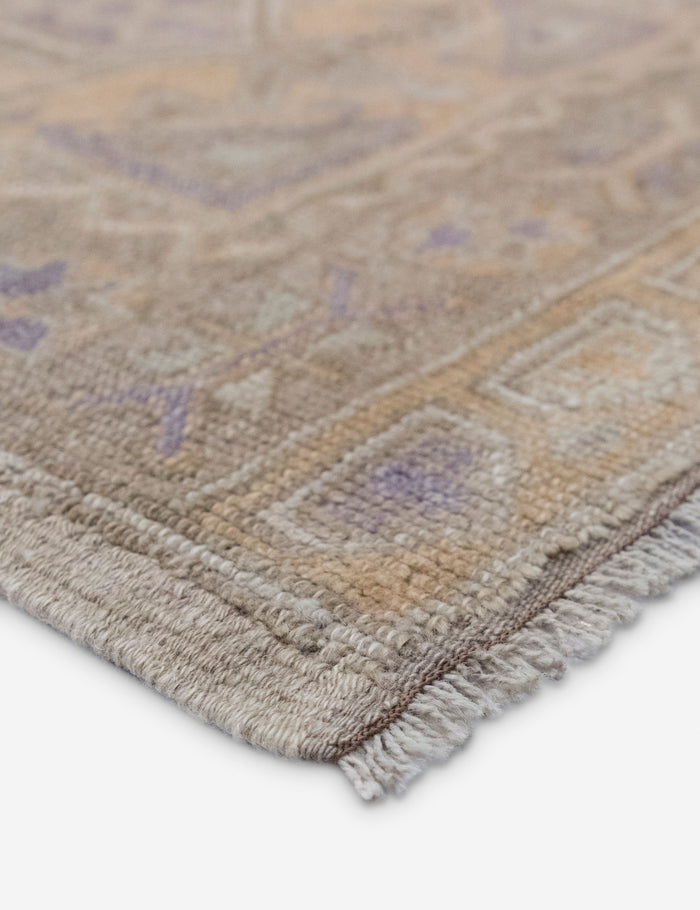 Vintage Turkish Hand-Knotted Wool Mini Rug No. 349, 2' x 4'