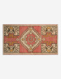 Vintage Turkish Hand-Knotted Wool Mini Rug No. 350, 1'6" x 3'