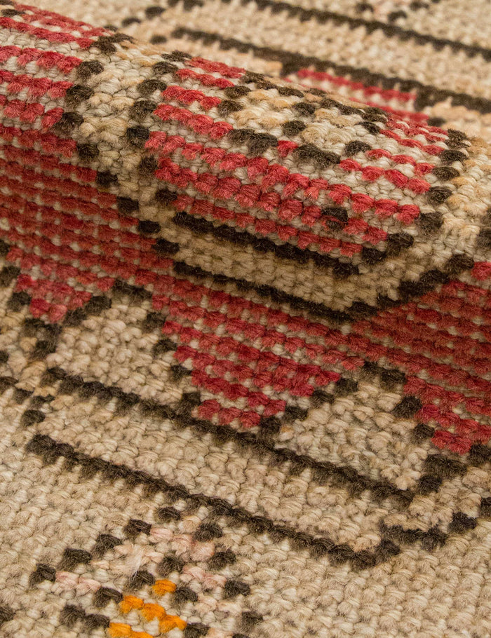 Vintage Turkish Hand-Knotted Wool Mini Rug No. 350, 1'6" x 3'