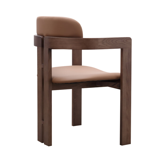 Walnut Solid Timber Dining Chair/Contemporary/Ashwood Legs/MJ-4149