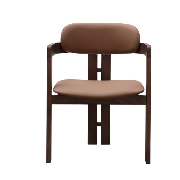 Walnut Solid Timber Dining Chair/Contemporary/Ashwood Legs/MJ-4149