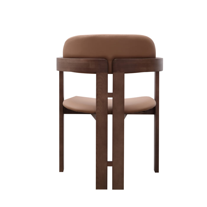 Walnut Solid Timber Dining Chair/Contemporary/Ashwood Legs/MJ-4149