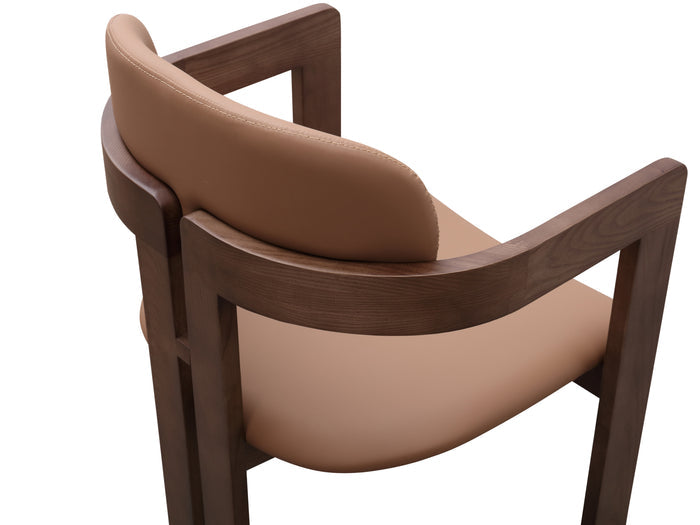 Walnut Solid Timber Dining Chair/Contemporary/Ashwood Legs/MJ-4149