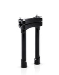 Warlock 10" Handlebar Risers for Harley Sportster 883 Custom XL883C Gloss Black Main View
