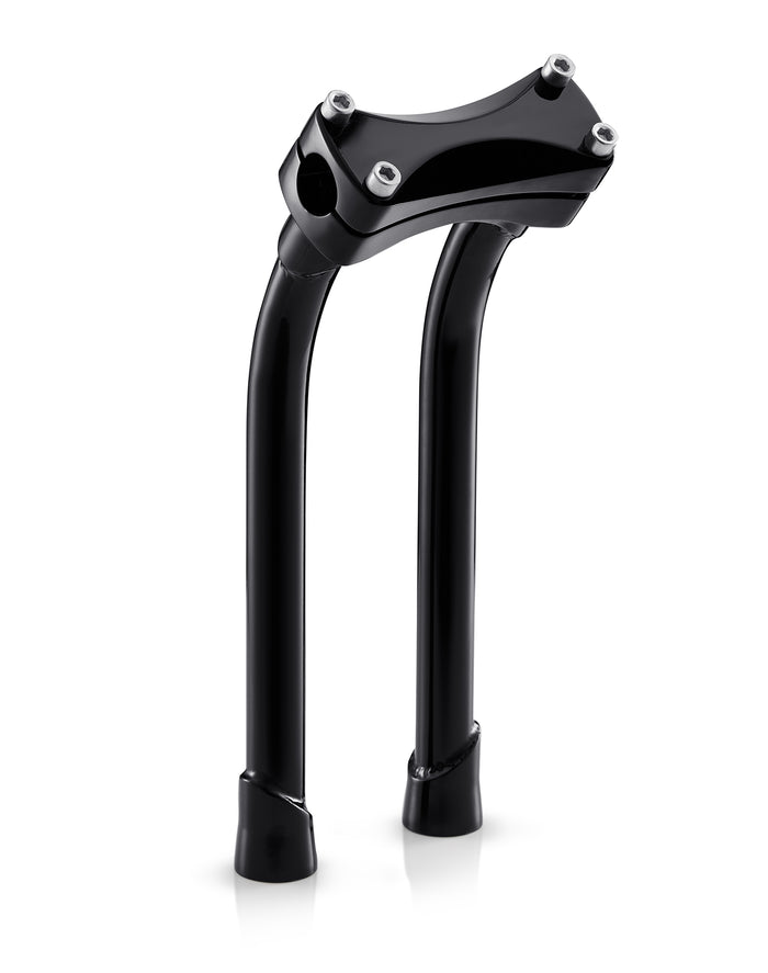 Warlock 12" Pullback Handlebar Risers for Harley Sportster Seventy Two XL1200V Gloss Black Main View