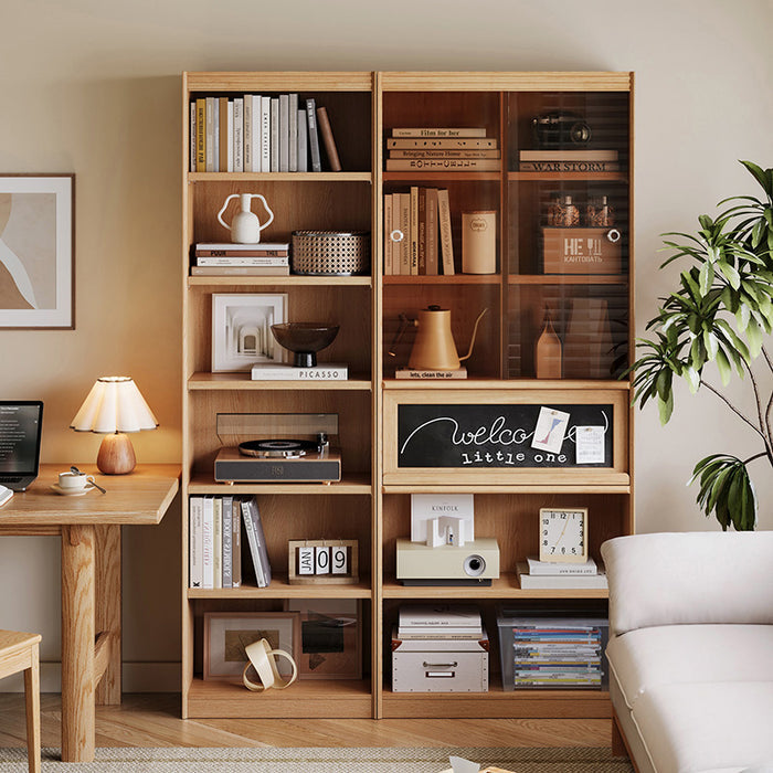 Watson 60cm/80cm Bookcase Modular Display Shelf & Storage Natural Wood Color