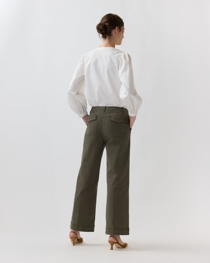 Weekender Pant in Olive Stretch Twill