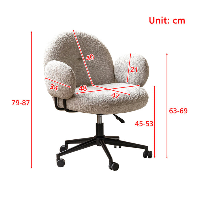 Willie Adjustable Height Computer Chair/Office Chair and Iron Legs
