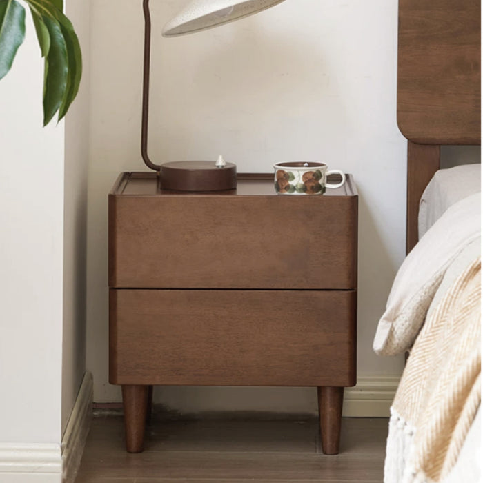 Winston 44cm Rubberwood Side Table/Bedside Table/Nightstand with Drawer For Bedroom