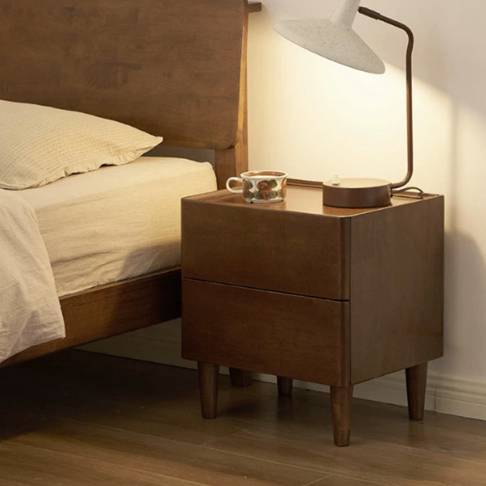 Winston 44cm Rubberwood Side Table/Bedside Table/Nightstand with Drawer For Bedroom