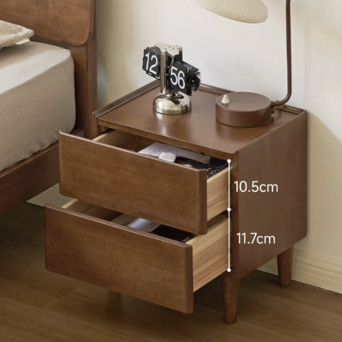 Winston 44cm Rubberwood Side Table/Bedside Table/Nightstand with Drawer For Bedroom