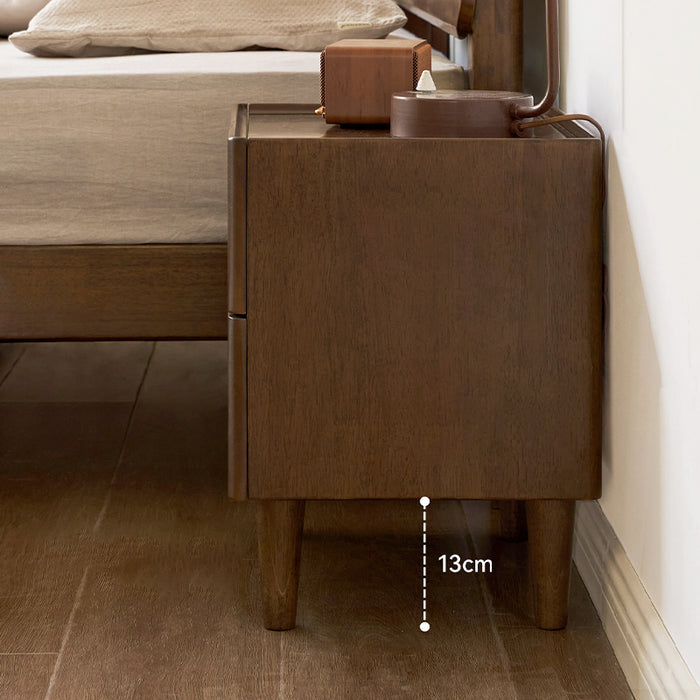 Winston 44cm Rubberwood Side Table/Bedside Table/Nightstand with Drawer For Bedroom