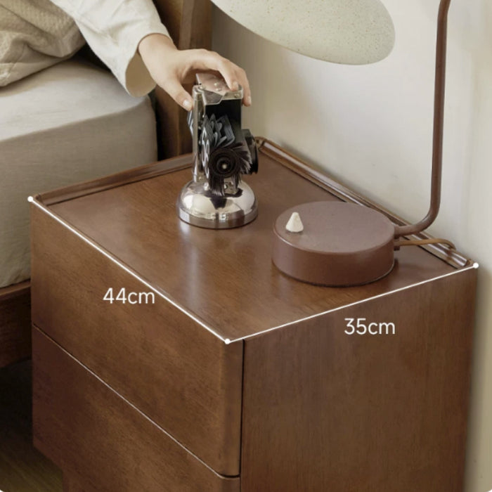 Winston 44cm Rubberwood Side Table/Bedside Table/Nightstand with Drawer For Bedroom