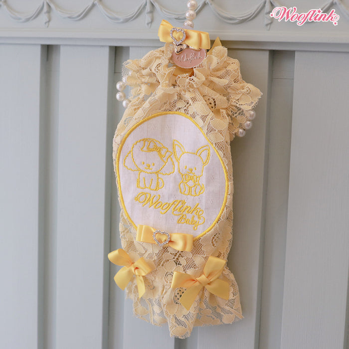Wooflink Lovely Babe Dress in Yellow