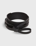 Wraparound Belt in Black Leather
