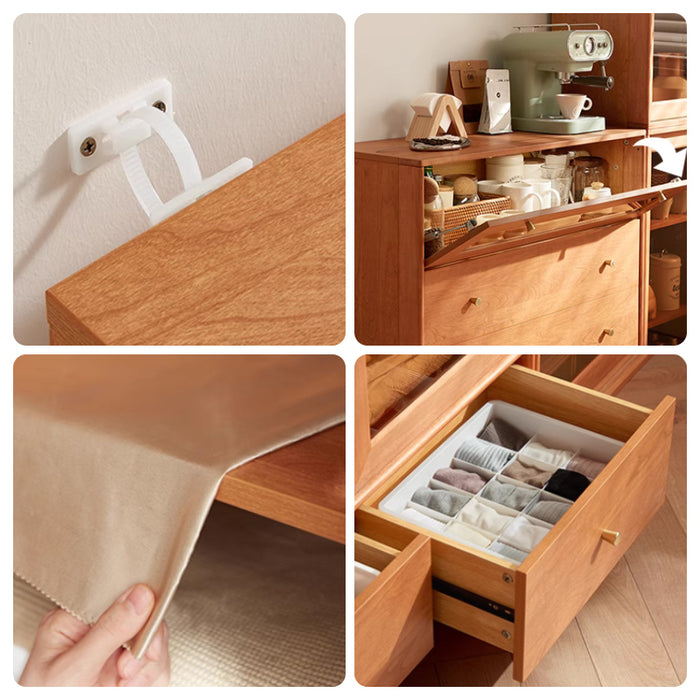 Wren Floor-standing Modular Storage Cabinet Chest Set for Home