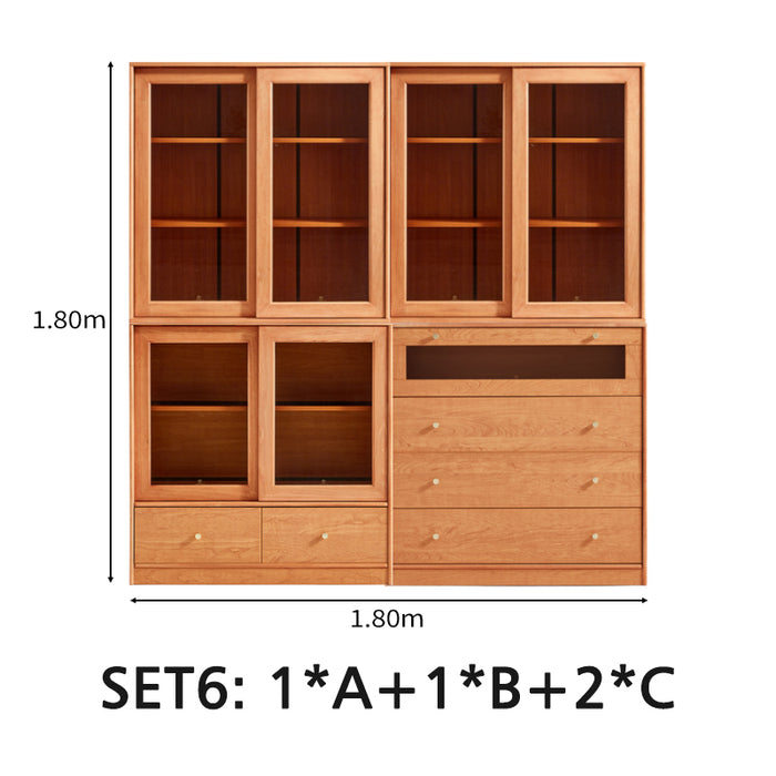 Wren Floor-standing Modular Storage Cabinet Chest Set for Home
