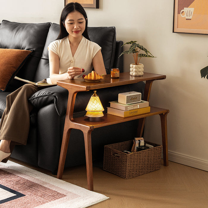 Xena 80cm Rubberwood Coffee Table / Side Table Multiple Color