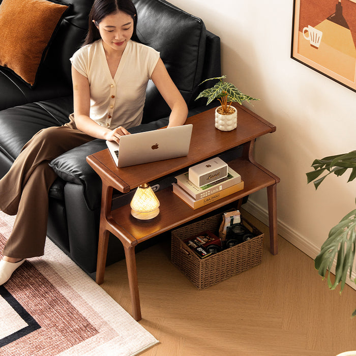 Xena 80cm Rubberwood Coffee Table / Side Table Multiple Color